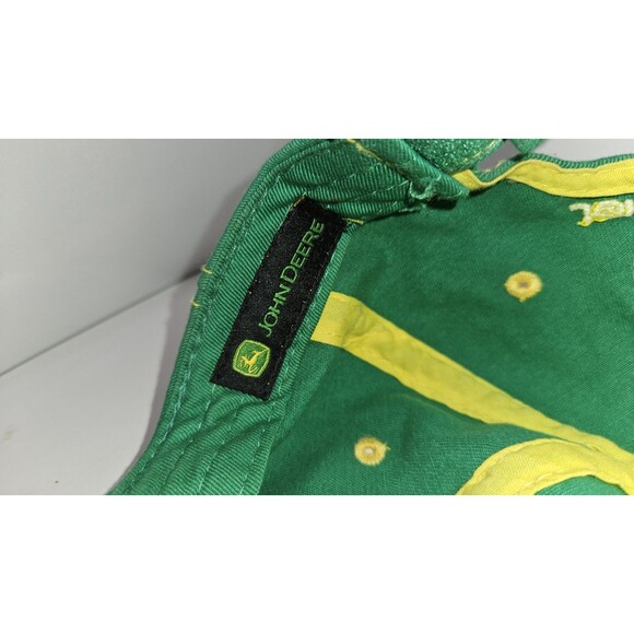 JOHN DEERE 37 ADJUSTABLE STRAPBACK BASEBALL HAT CAP GREEN YELLOW,OUTDOOR - Picture 8 of 8